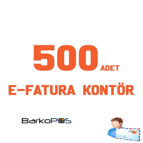 500 ADET E-FATURA KONTÖR